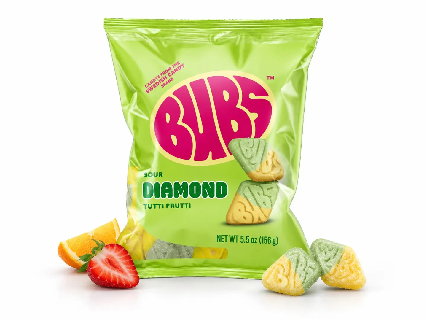 Bubs Sour Diamond Tutti Frutti