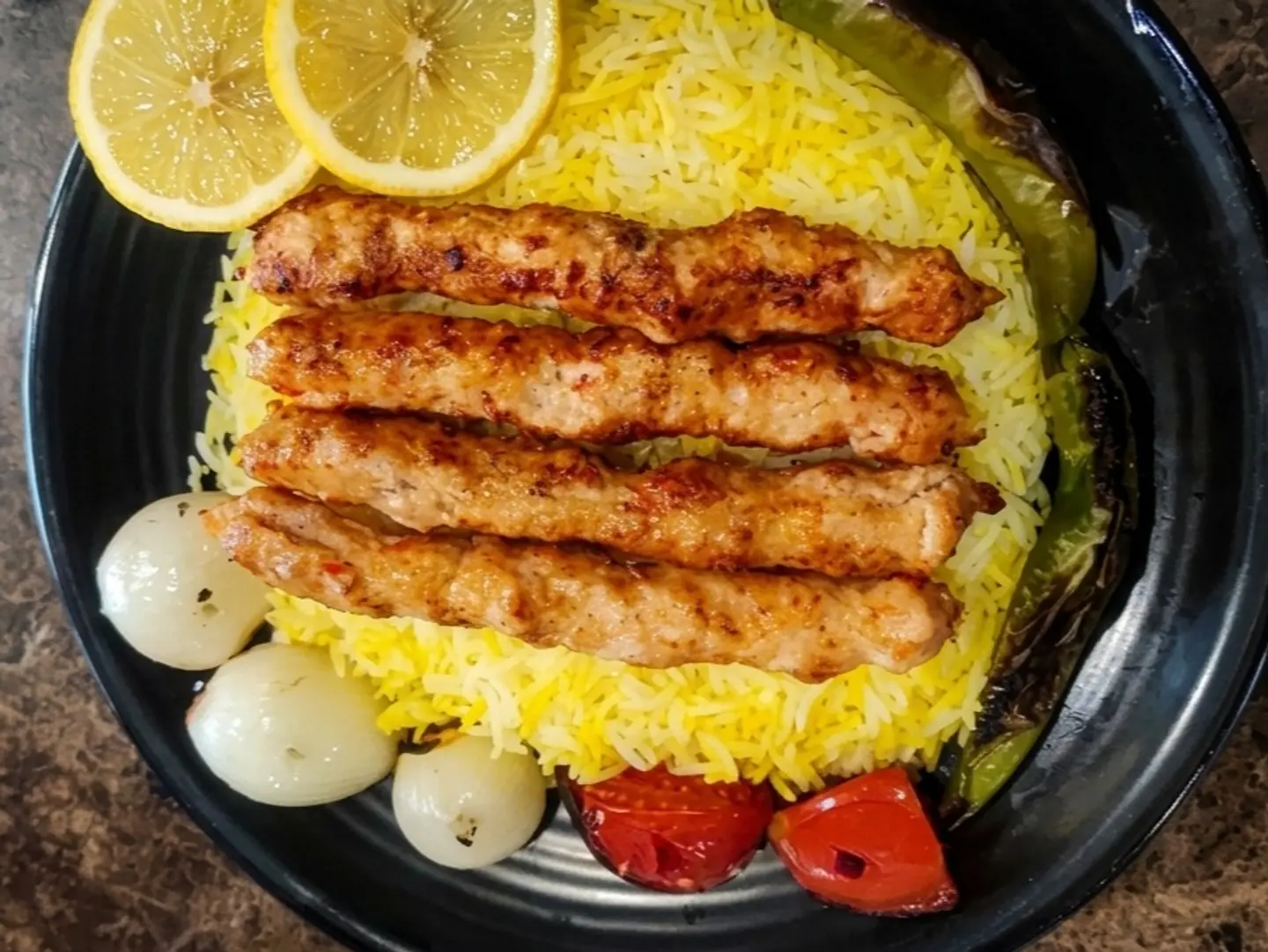 Chicken Kebab With Rice