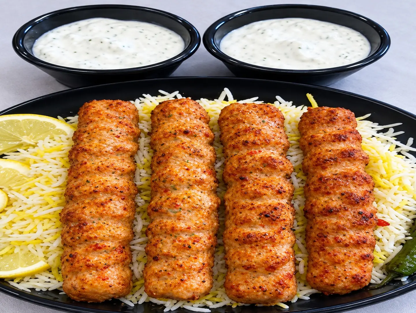 Chicken Kebab With Rice