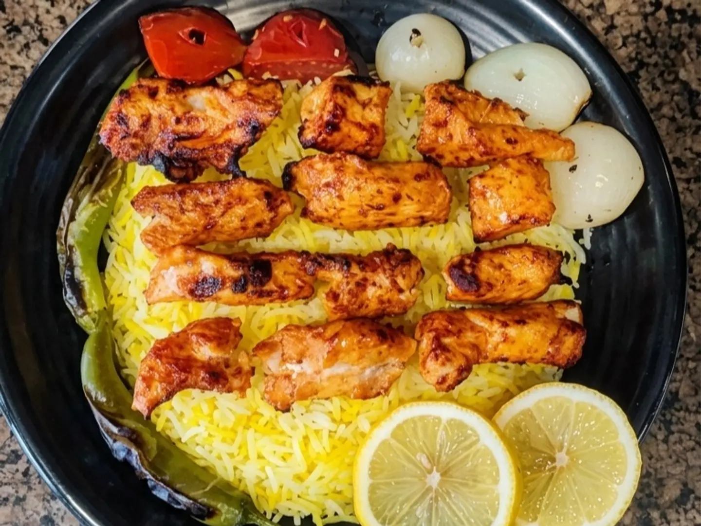 Shish Taouk With Rice