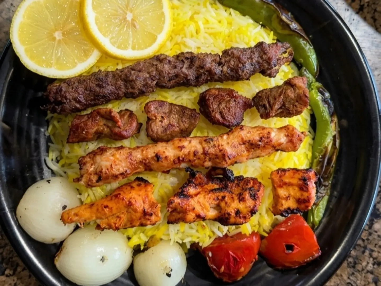 Mixed Grilled Meats With Rice