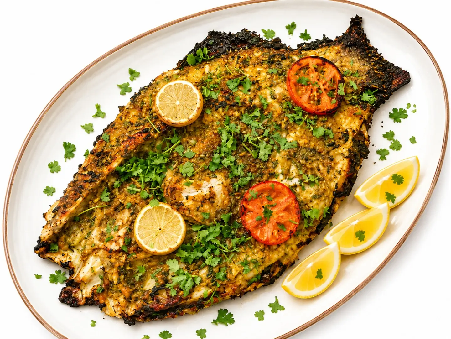 سمك سوبريم مع أرز