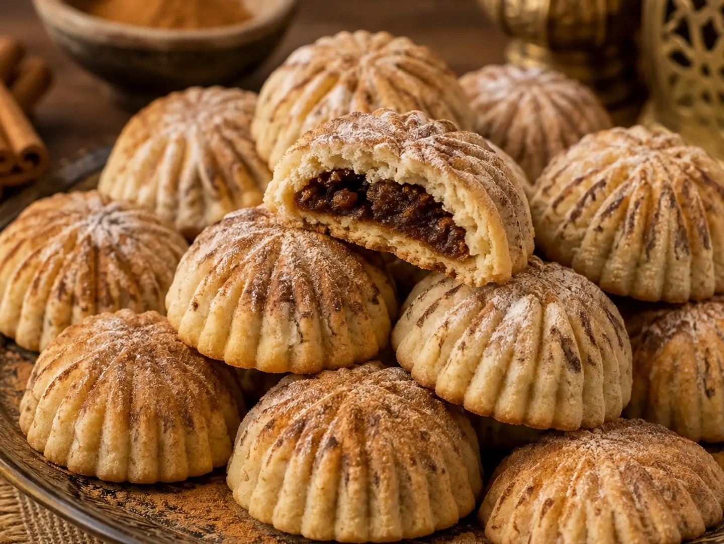 Dates Maamoul With Cinnamon