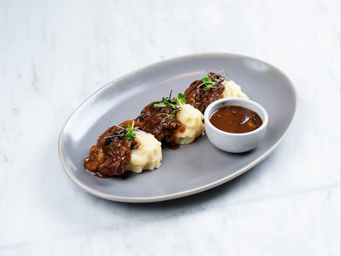 Mushroom Sauce Beef Medallions
