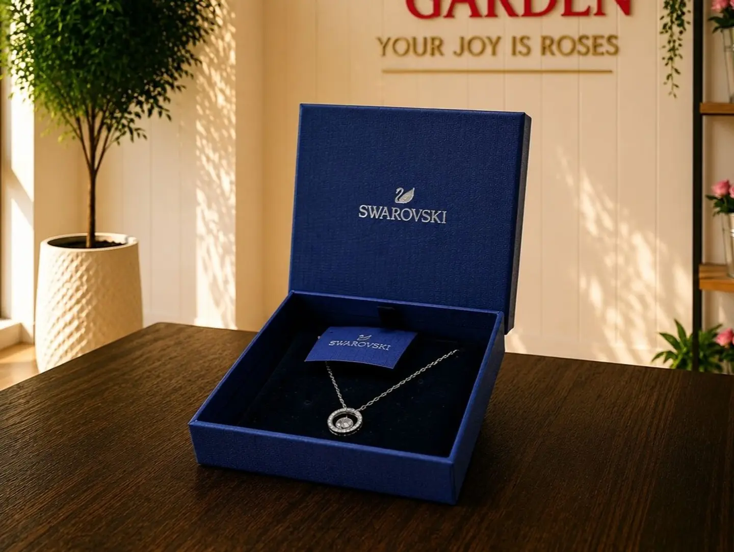 Swarovski Radiant Circle Necklace
