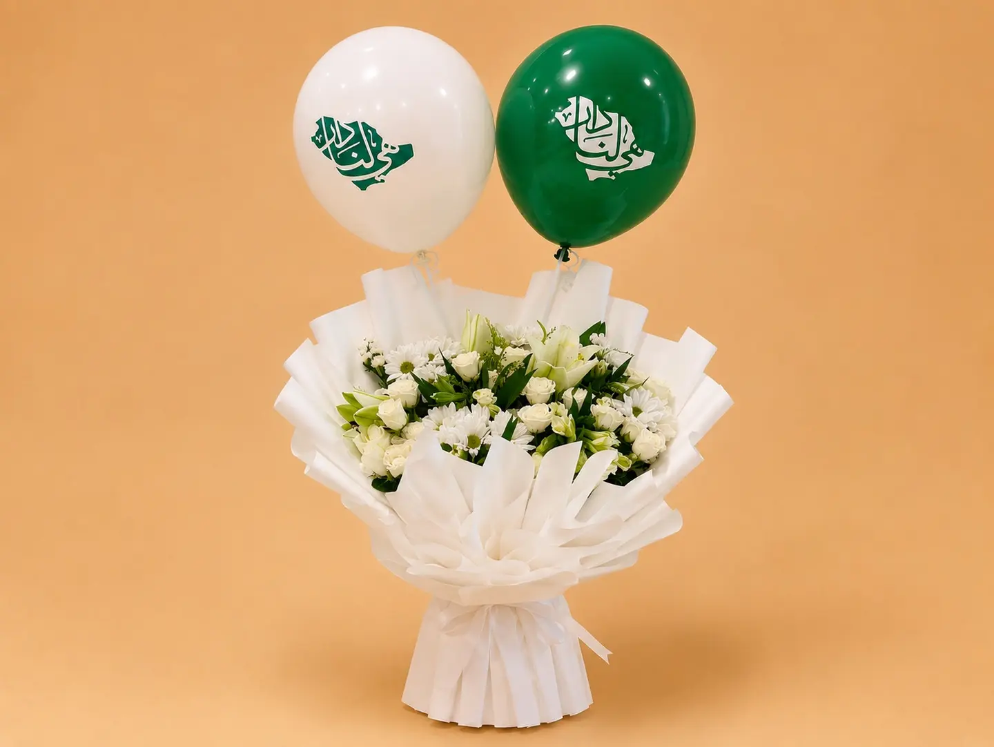 National Day Bouquet With Balloons
