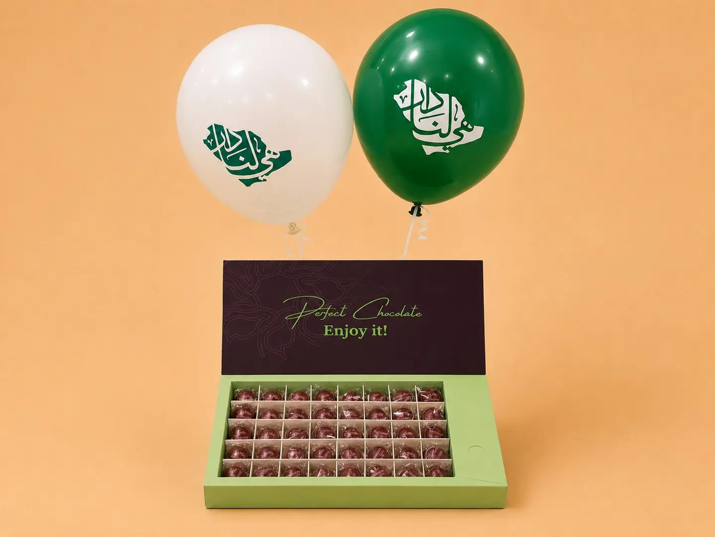 National Day Chocolate Box With Balloons