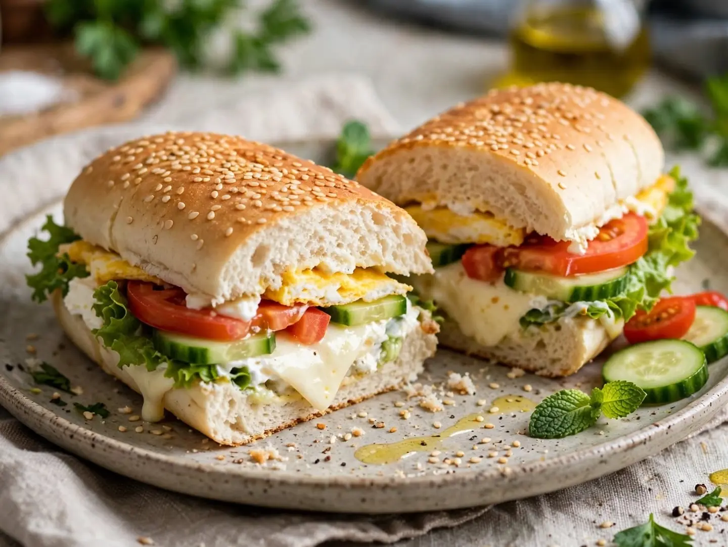 Sandwich Boiled Egg