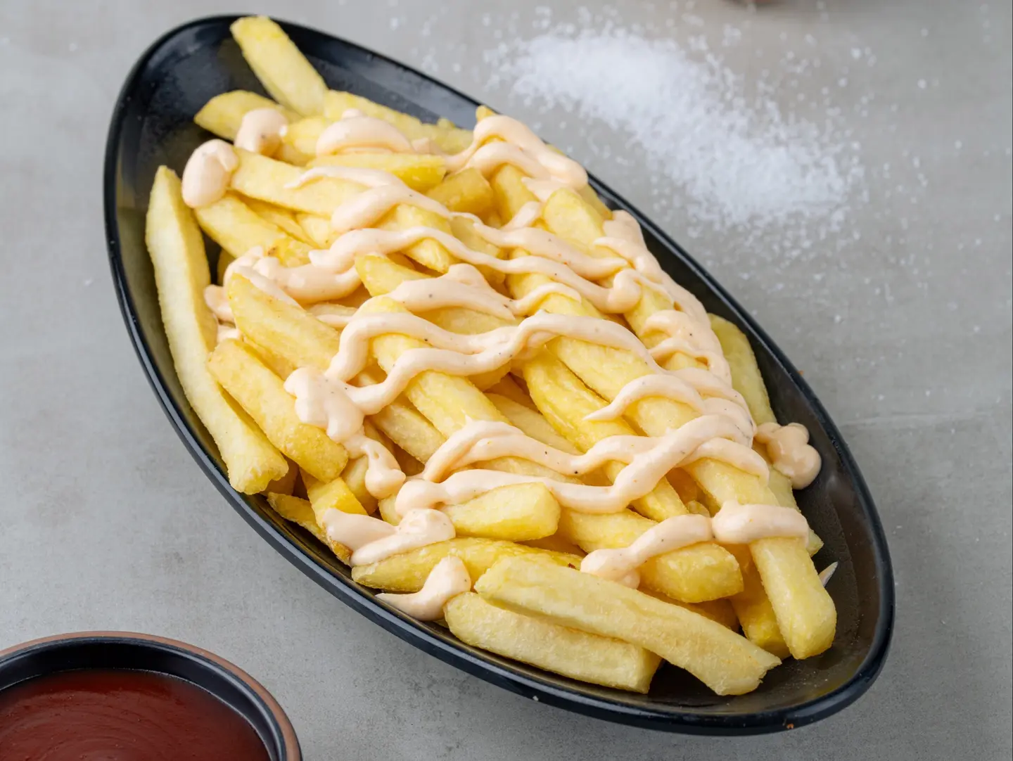 Fries Plate With Sauce