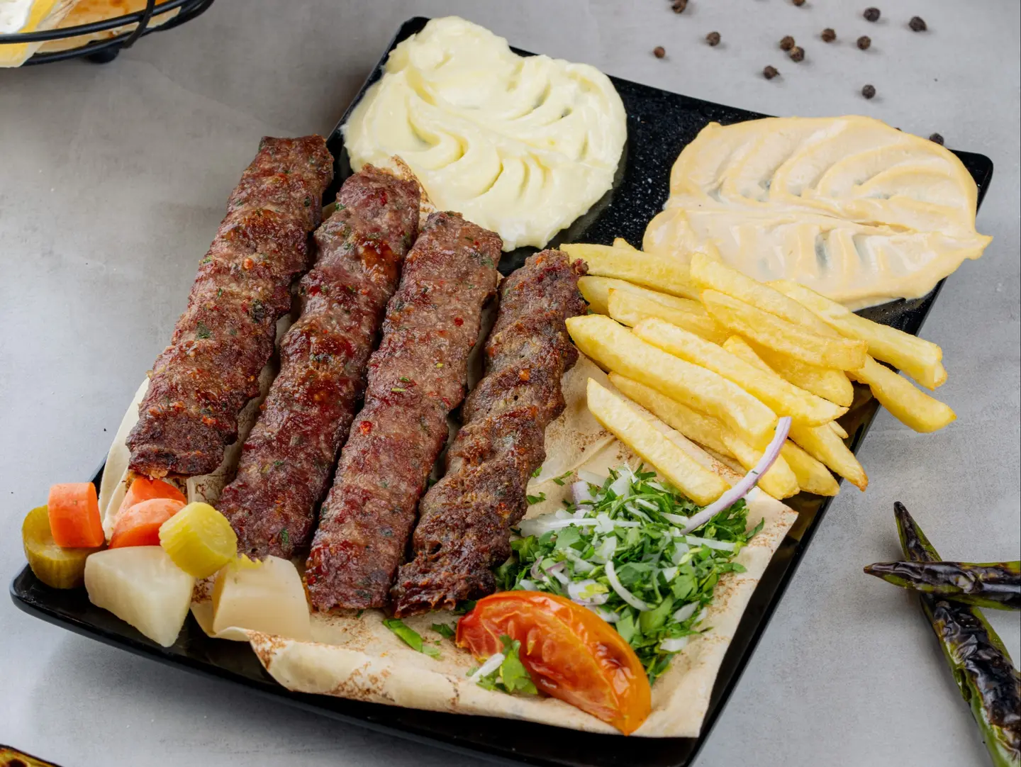 كباب لحم نص