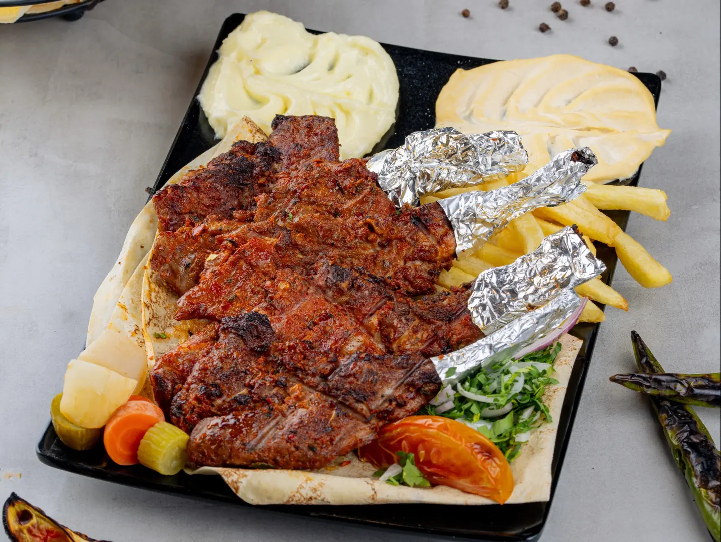 ريش نص
