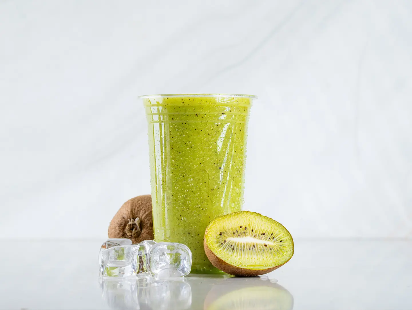 Kiwi Juice With A Mild And Refreshing Sour Taste.
