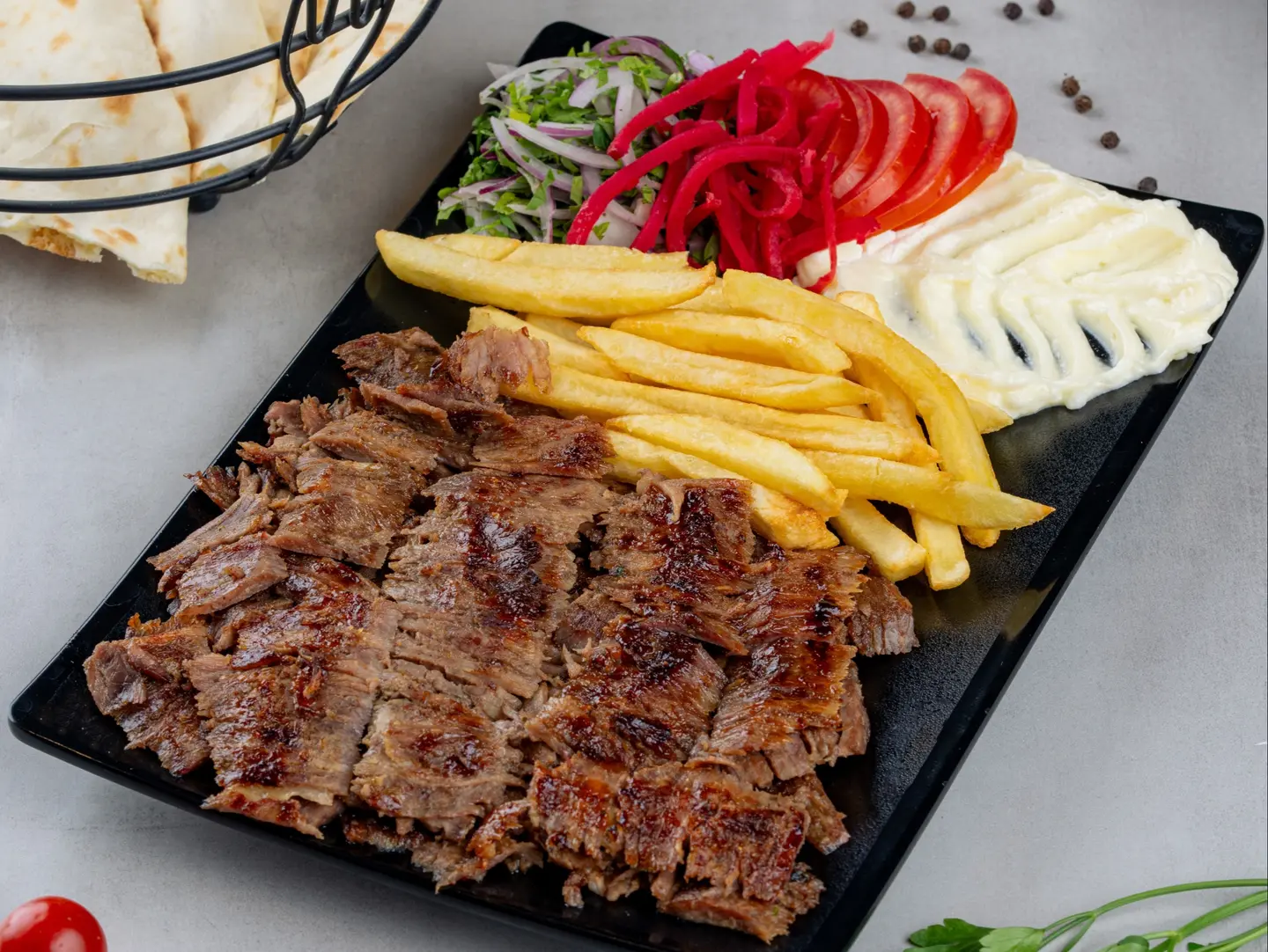 Plain Meat Shawarma Plate - Small