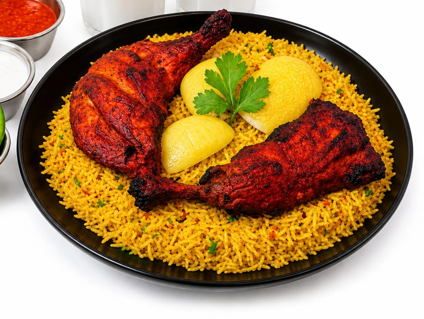 رز برياني مع دجاج التندور