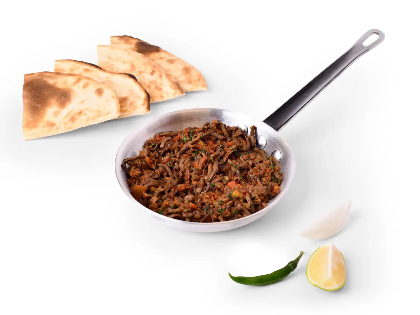 A Plate Of Liver With Two Pieces Of Bread