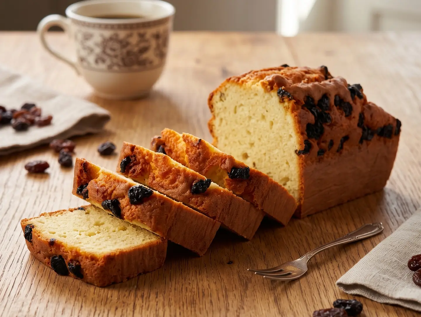 English Cake With Raisin