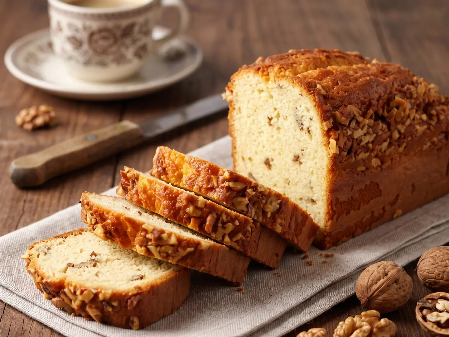 English Cake With Walnuts
