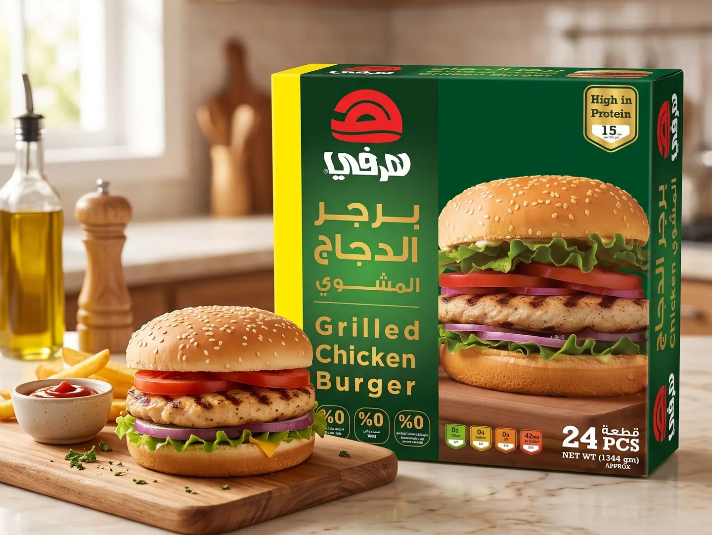 Grill Chicken Burger 1344g