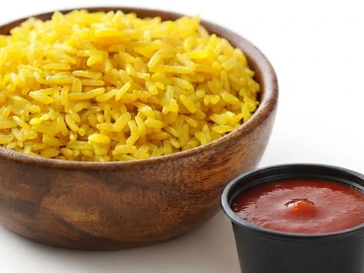 Small Plain Rice With Sauce