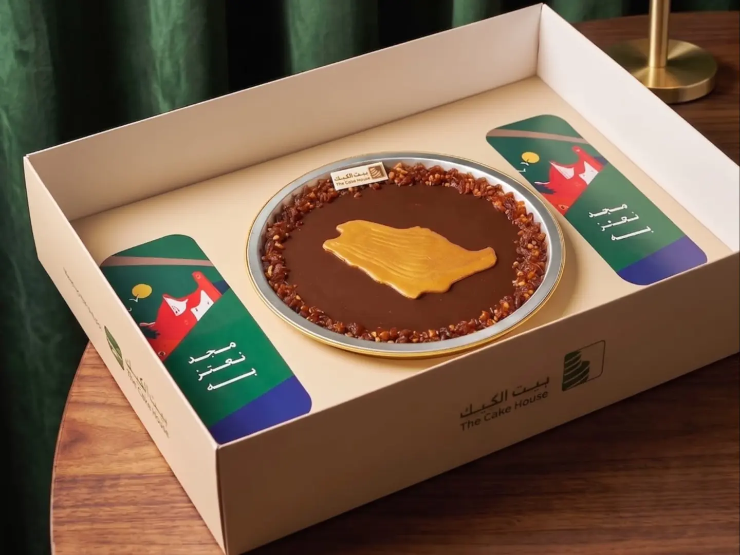 كيكة اليوم الوطني (علبة الدولتشي)