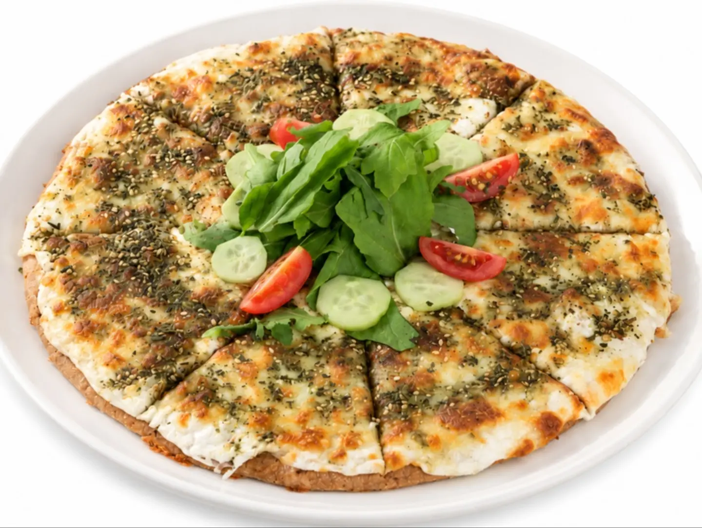 Labneh And Zaatar Manakish   Whole Grain