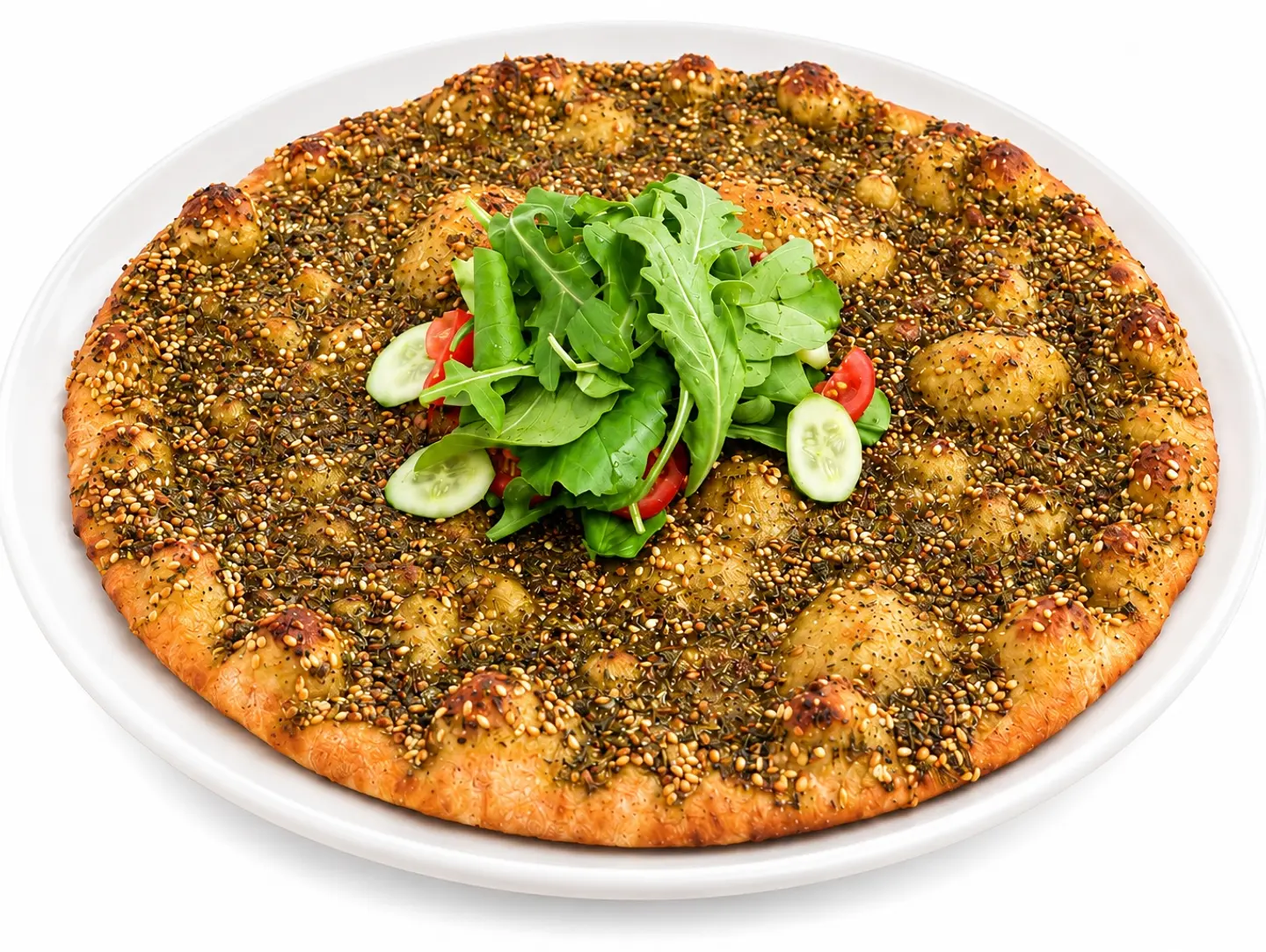 Zaatar Manakish   With Whole Grains