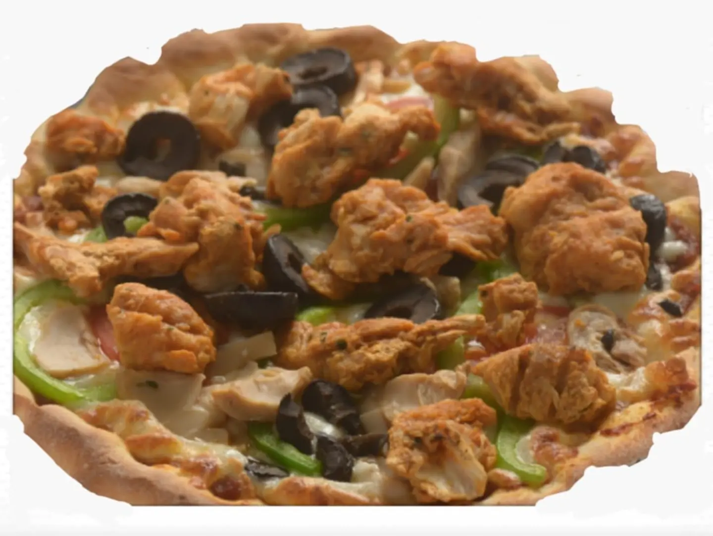 Small Pizza With Chicken Pieces