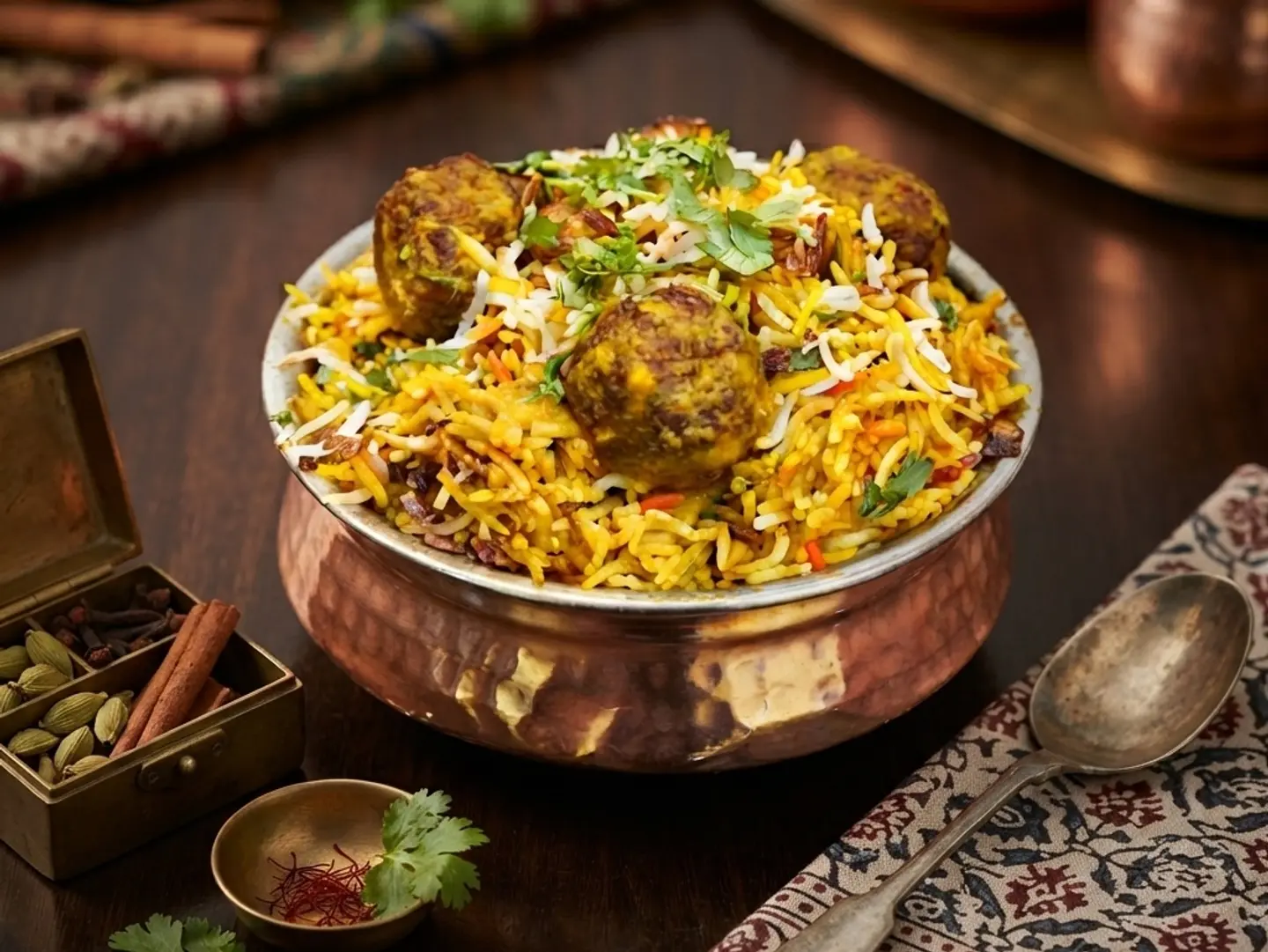 Chicken Kofta Biryani