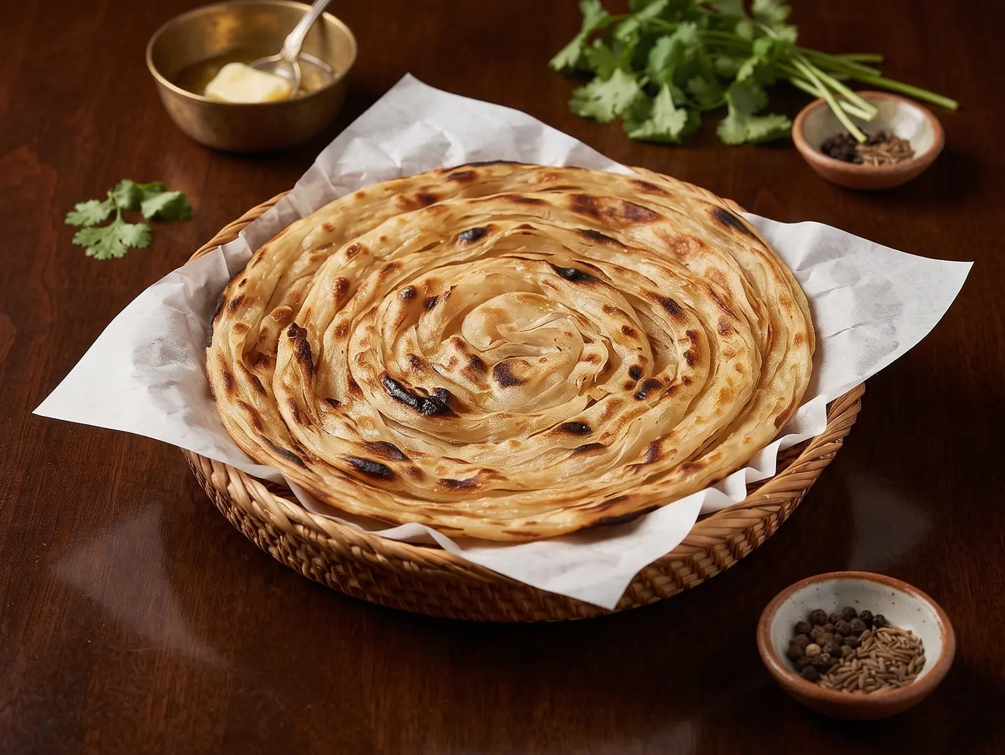 خبز تندوري باراتا