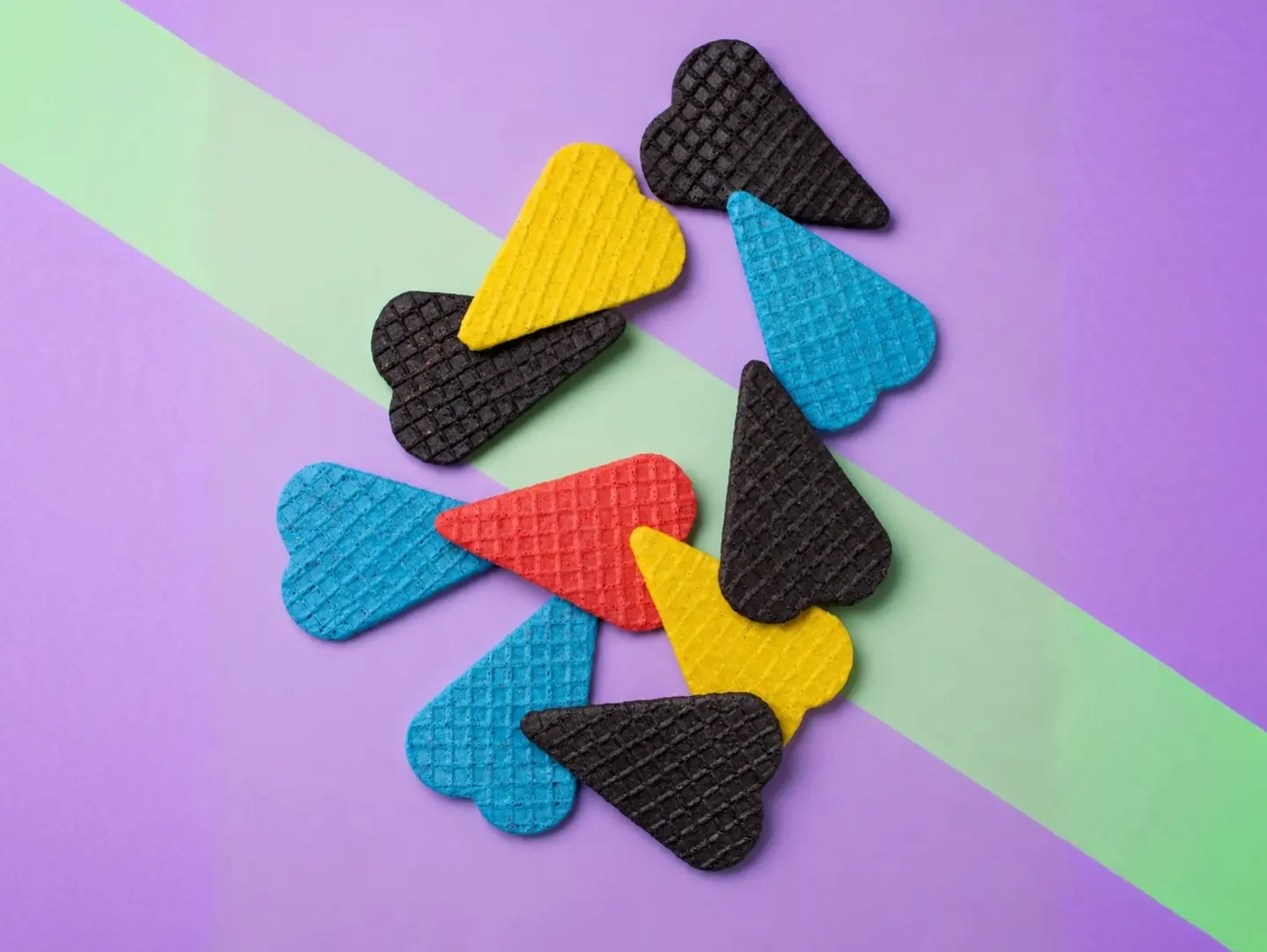 Hearts Waffle Biscuit