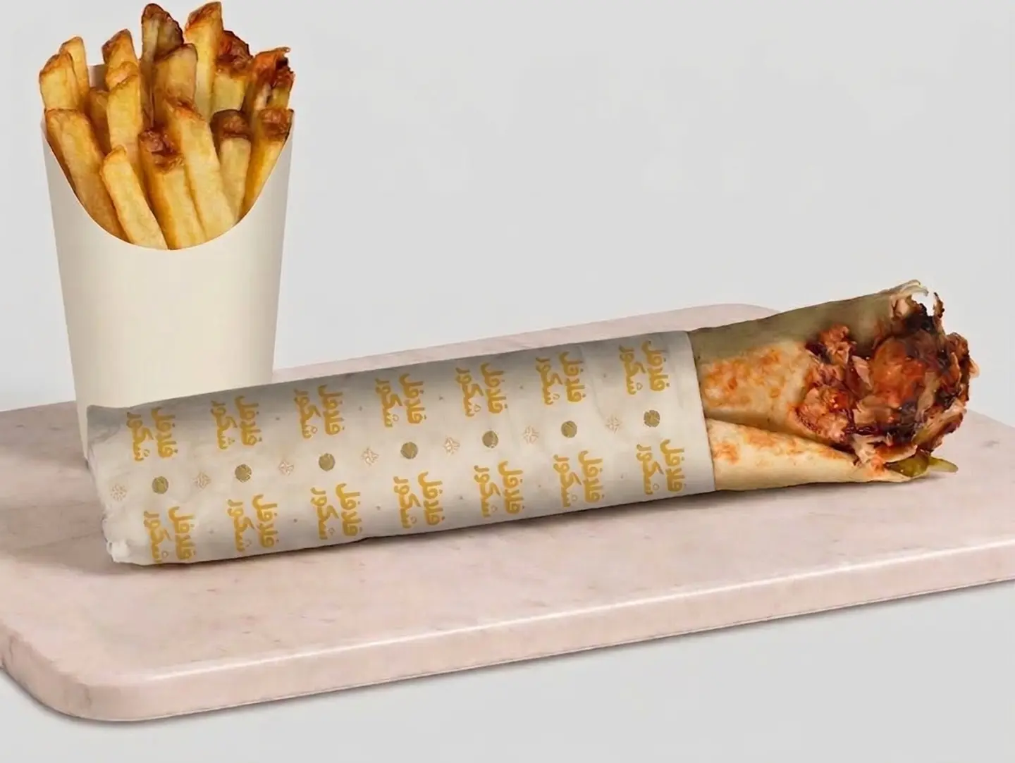 كومبو شاورما سوبر دجاج مع بطاطس