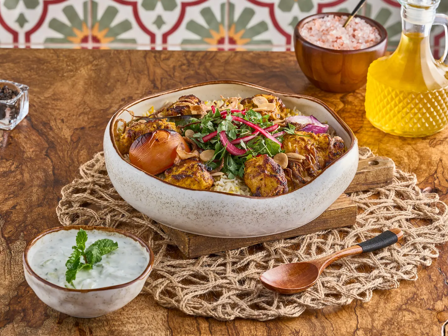 دجاج تندوري مع أرز
