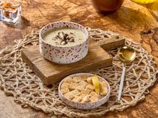 شوربه كريمه بالفطر