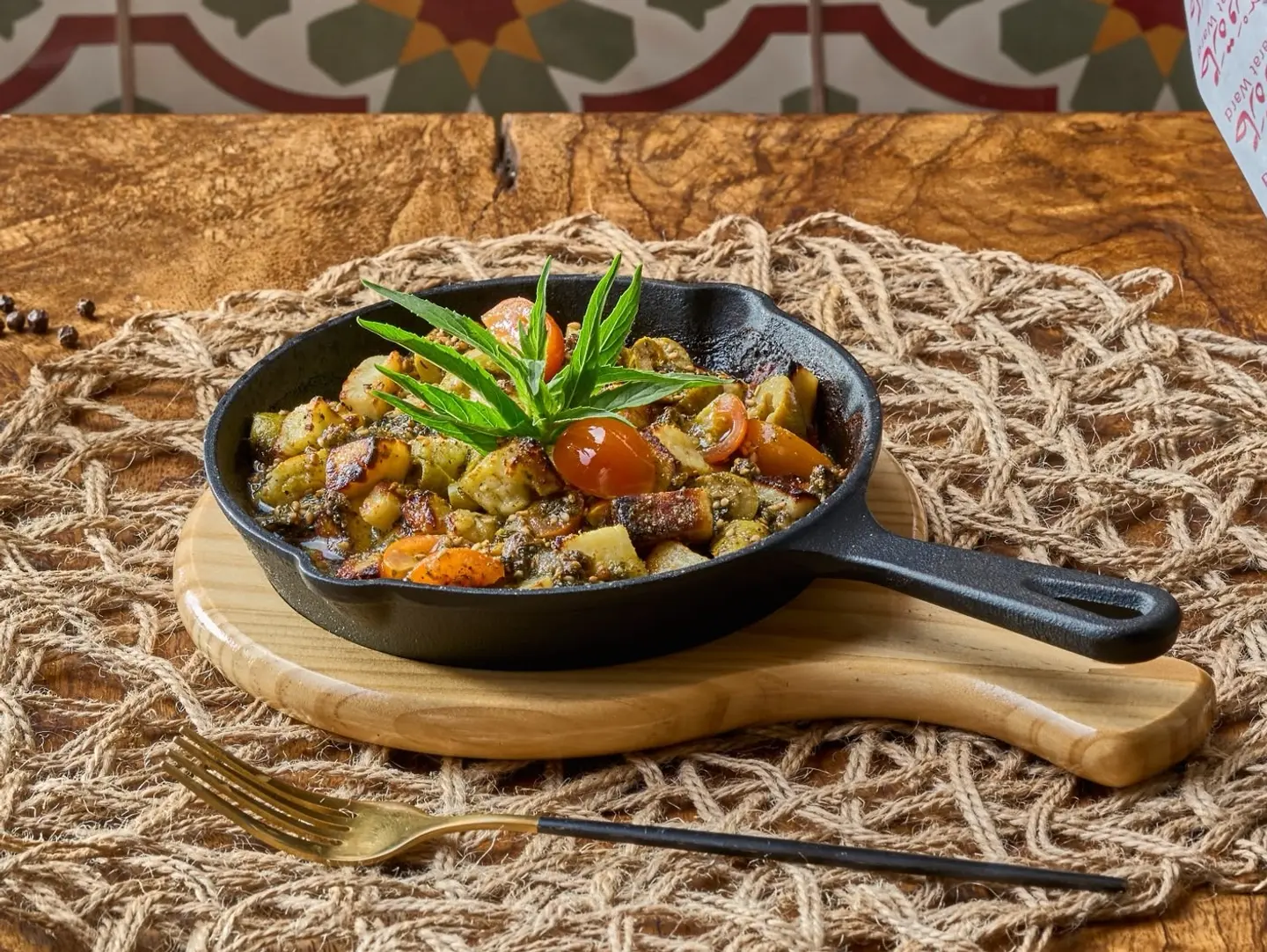 Halloume With Herbal Sauce