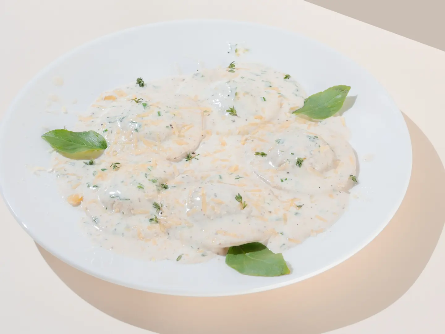 رافيولي بالكريمة