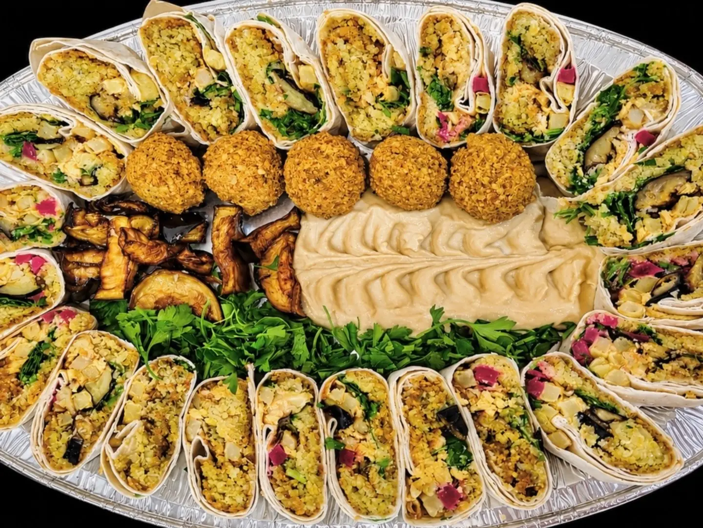 Big Arabic Meal Falafel