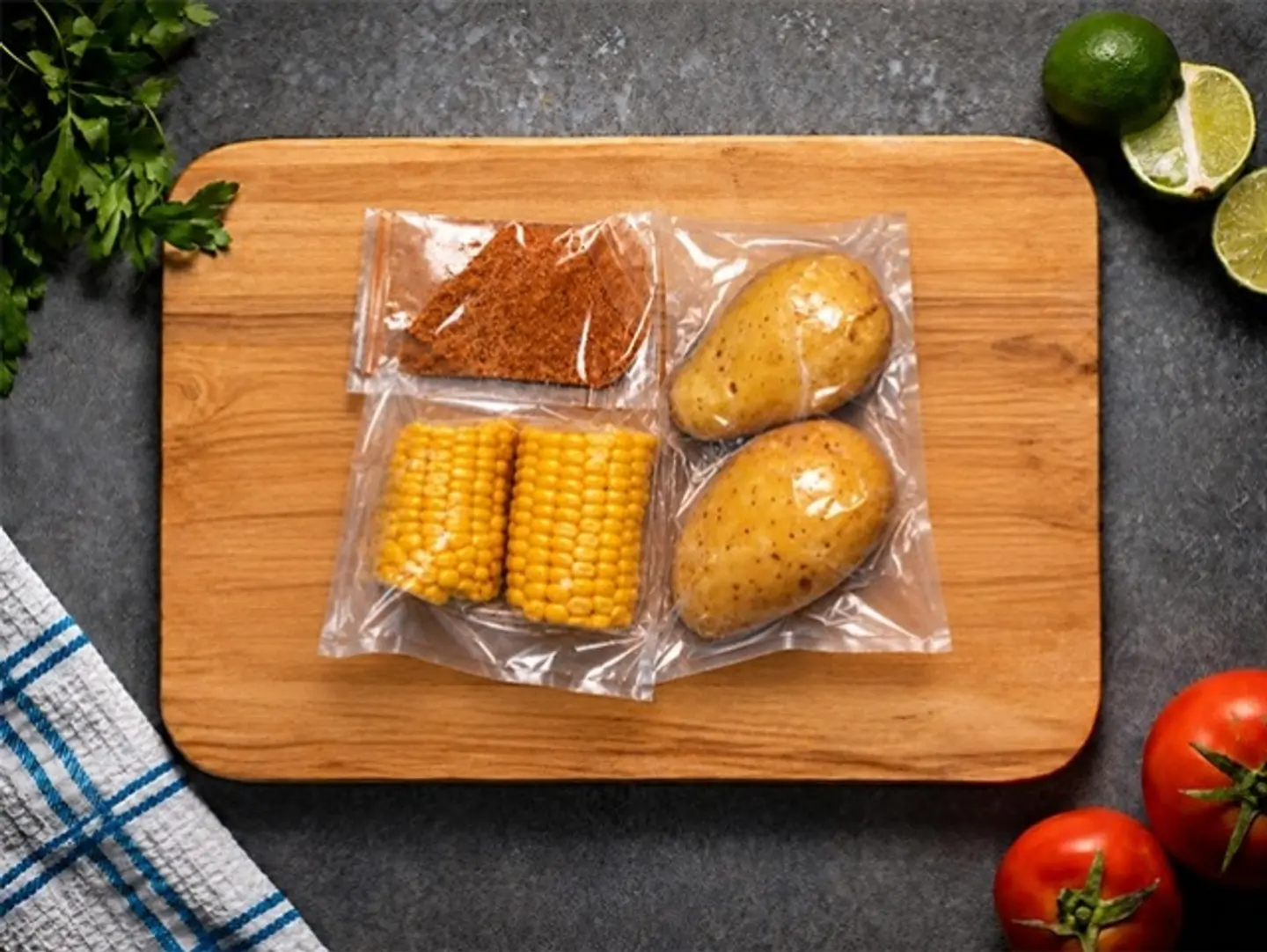 Corn, Potatoes, And Cajun Seasoning