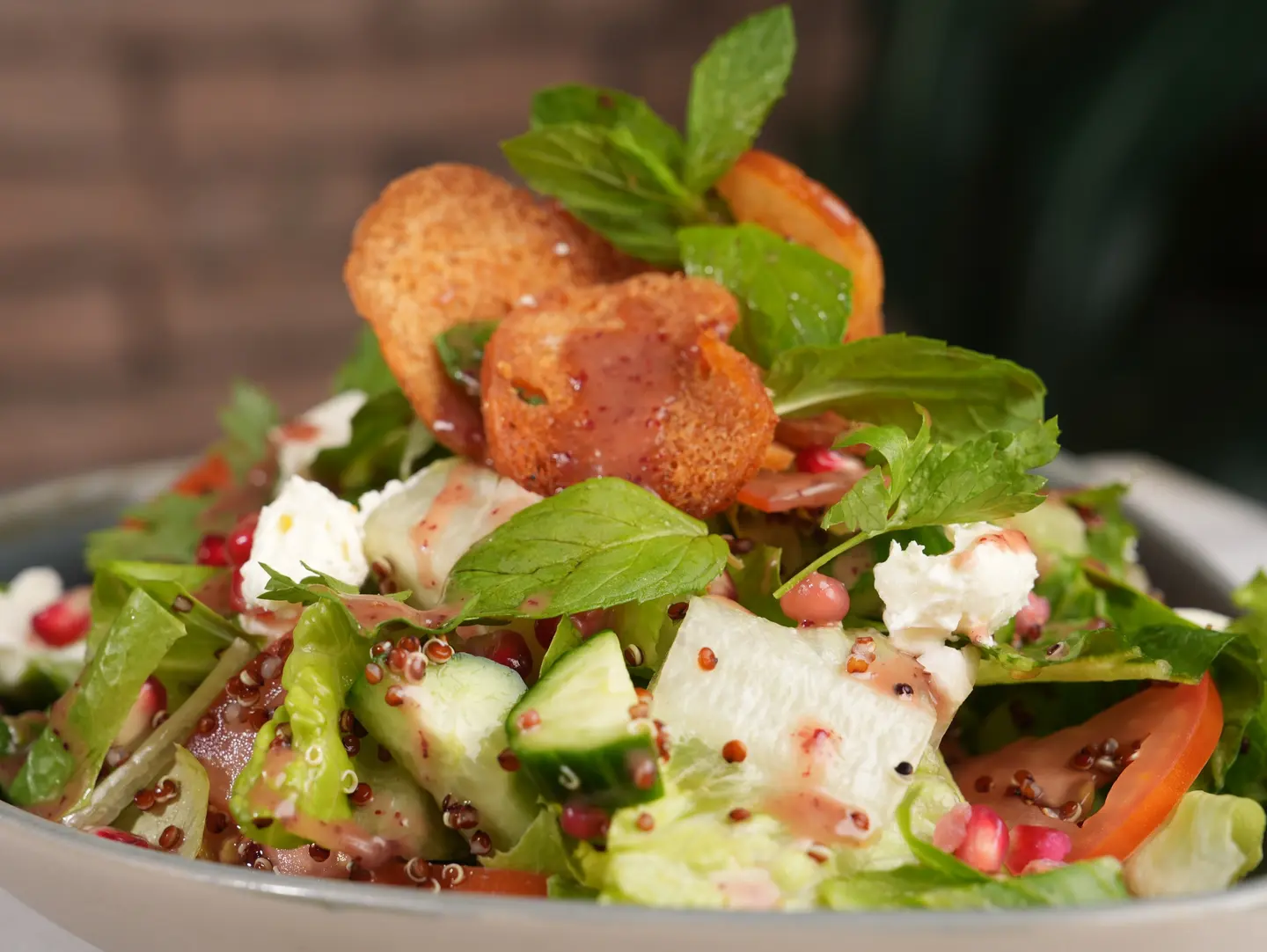Quinoa Fattoush Salad