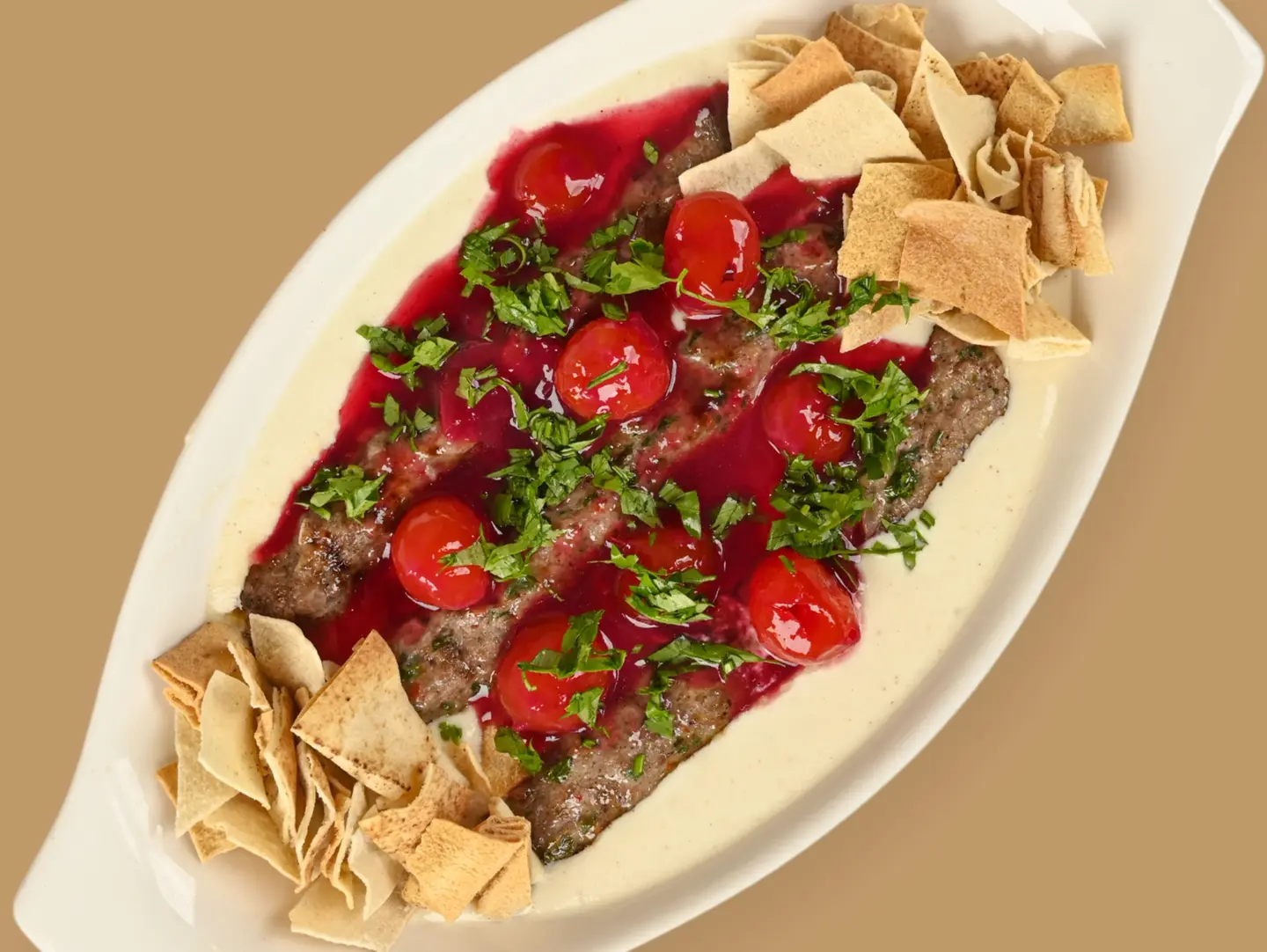 Cherry Kabab Fatteh