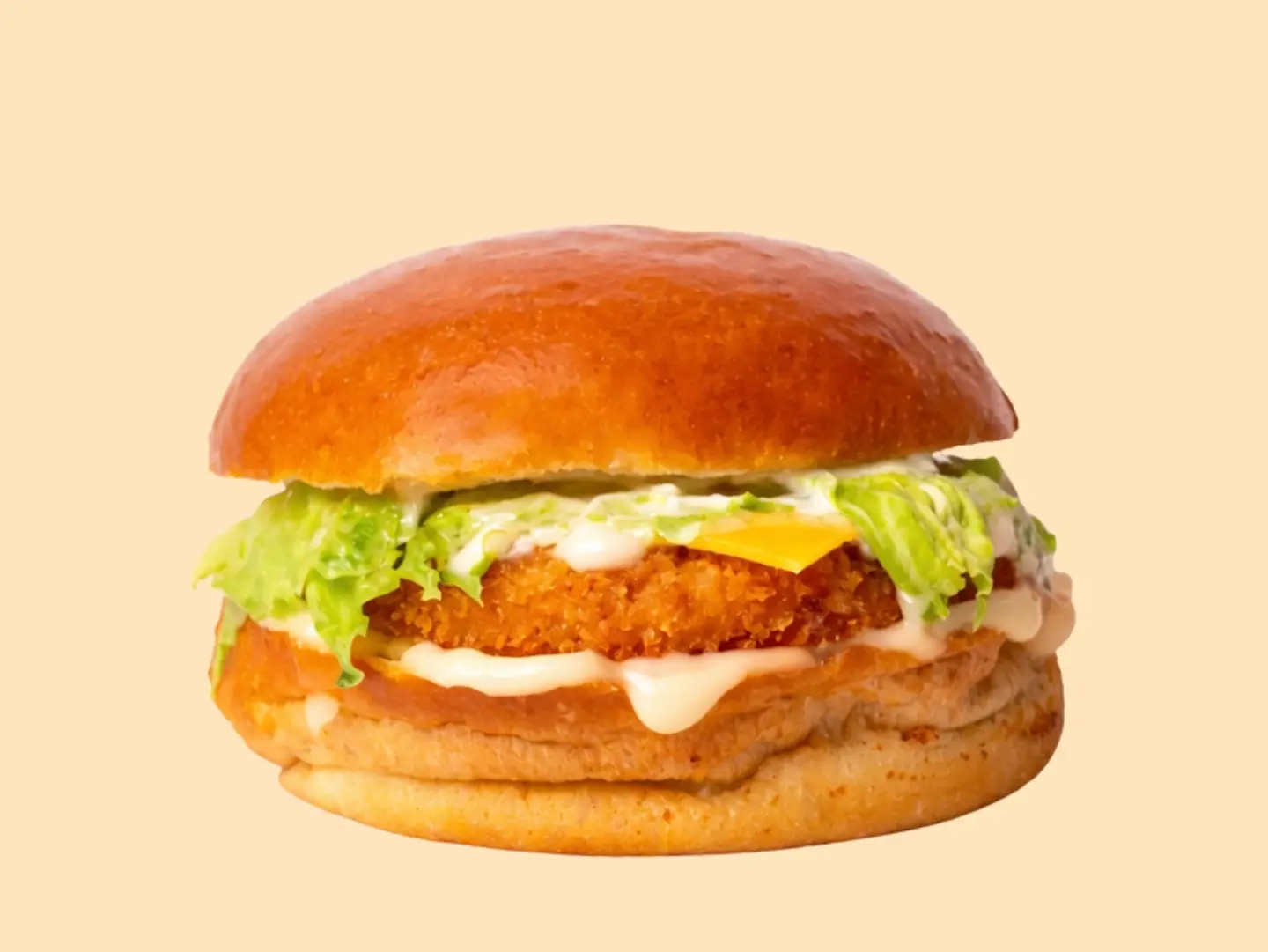 Cheesy Crispy Chicken Burger