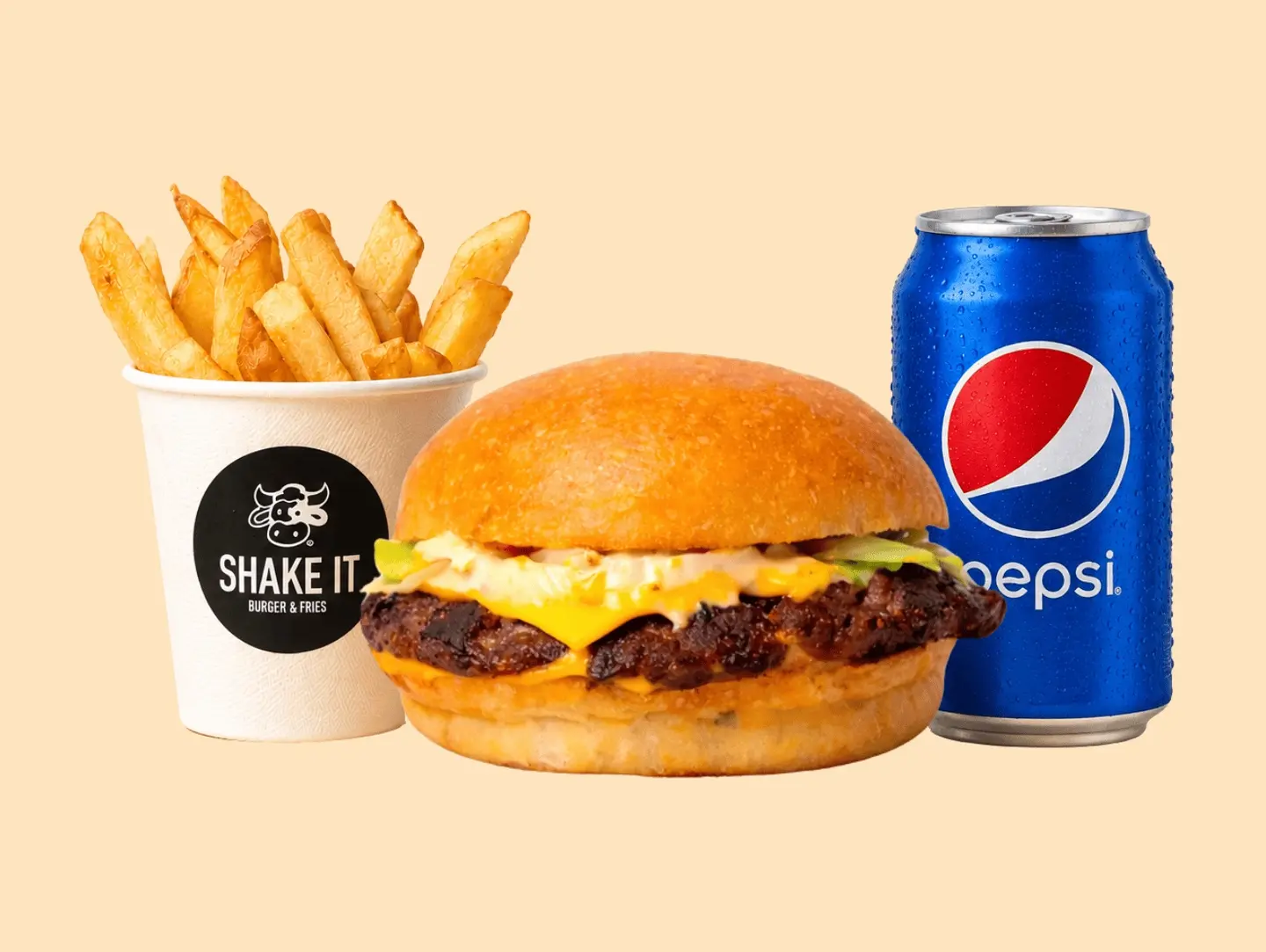 Smash Beef Burger Meal