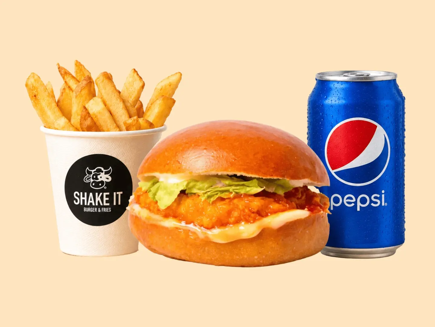 Maple Crispy Chicken Burger Meal