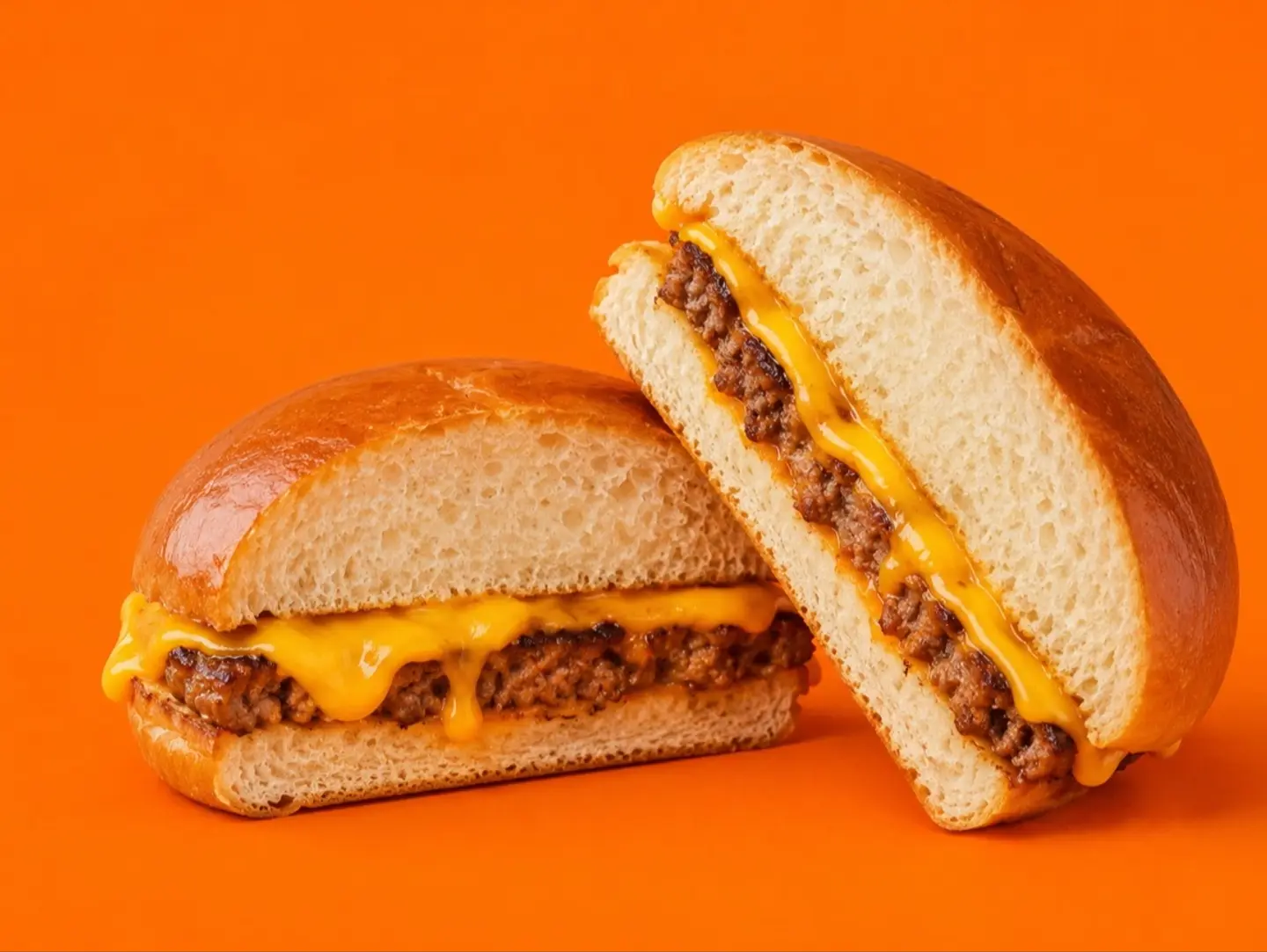 Cheesy Grilled Beef Burger