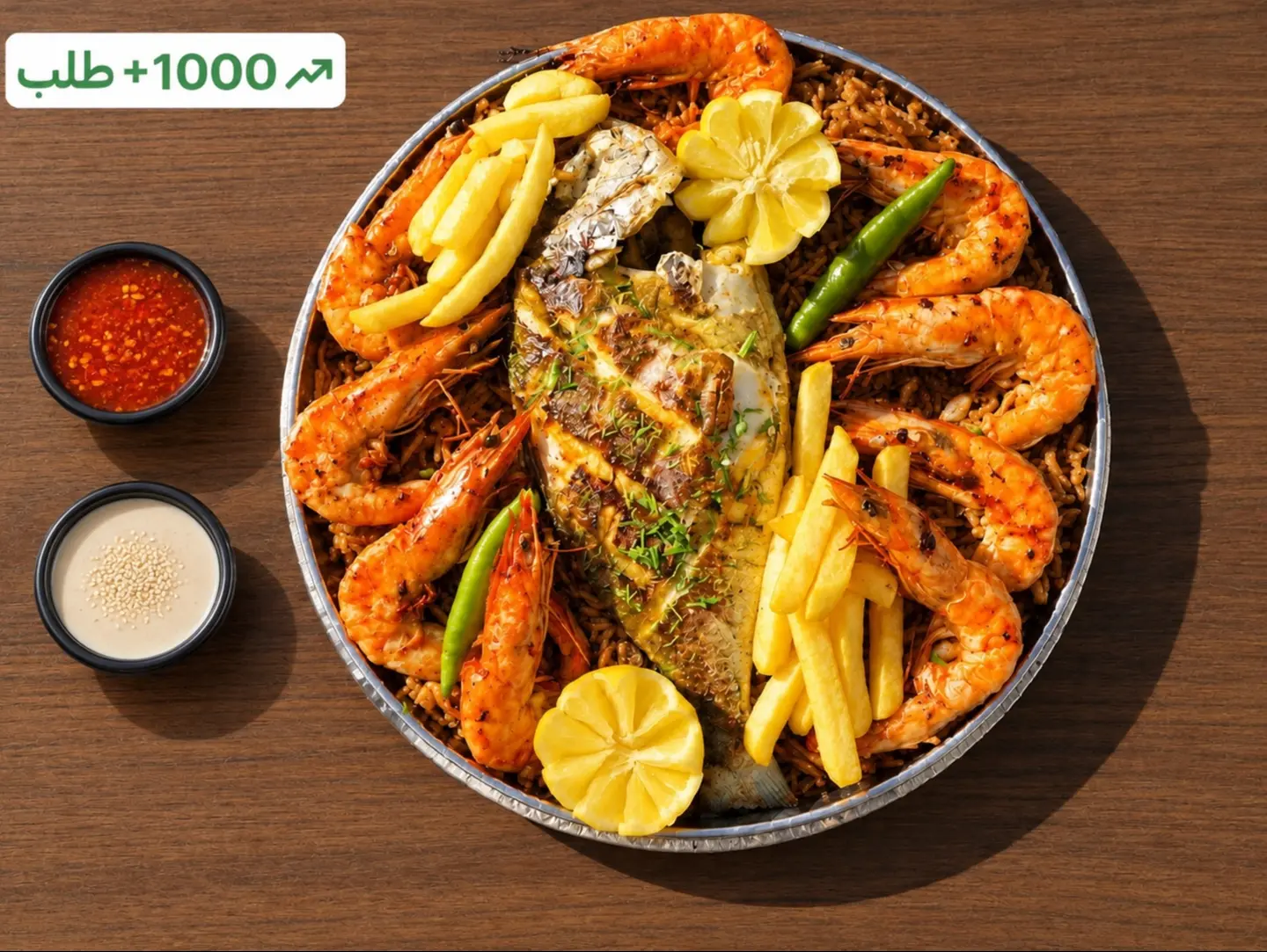 New 1 Person Seabream And Shrimp - (1 Person Denis And Shrimp)