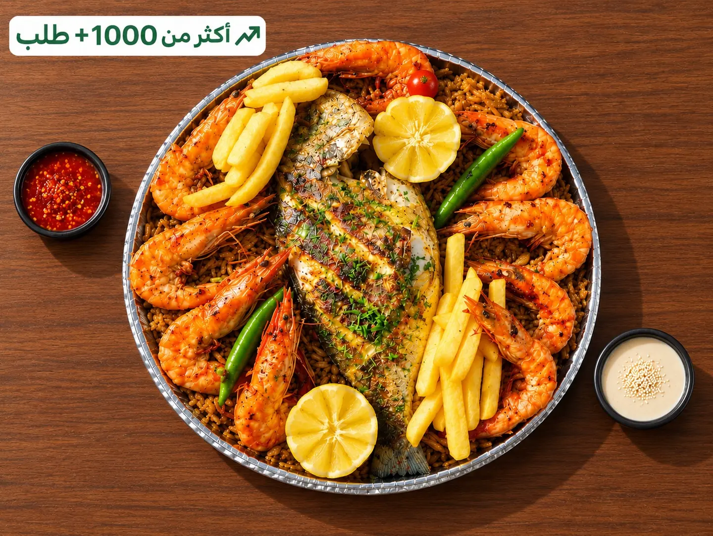 New 1 Person Seabream And Shrimp - (1 Person Denis And Shrimp)