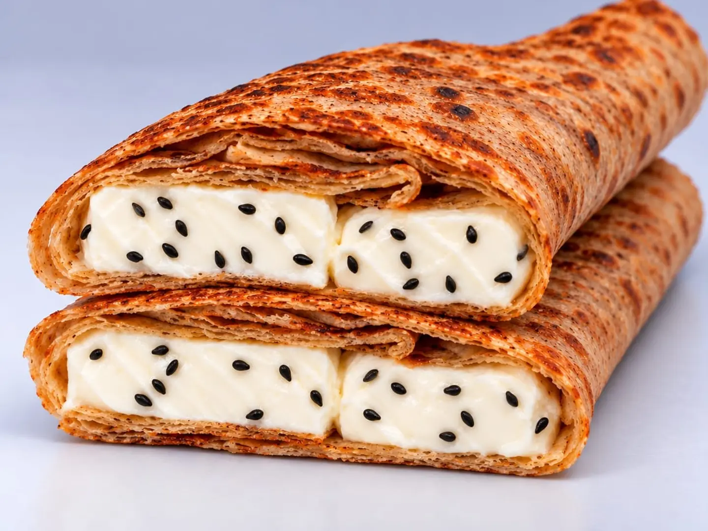 فطيرة بالجبنة الكيري مع حبة سوداء