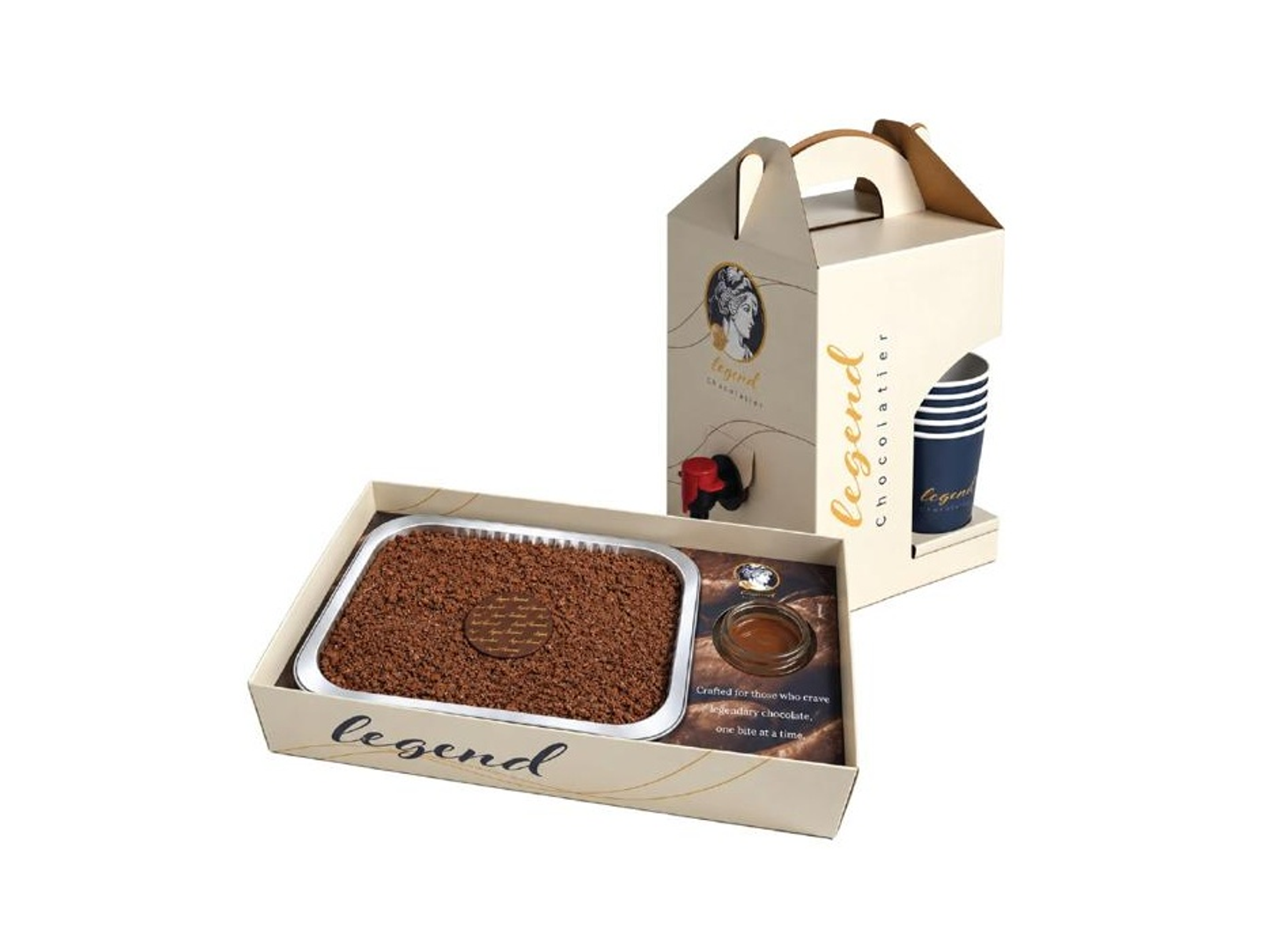Crunchy Dream Cake With Coffee Box