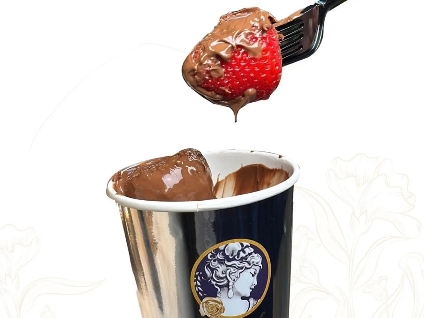 فراولة بالشوكليت البلجيكي