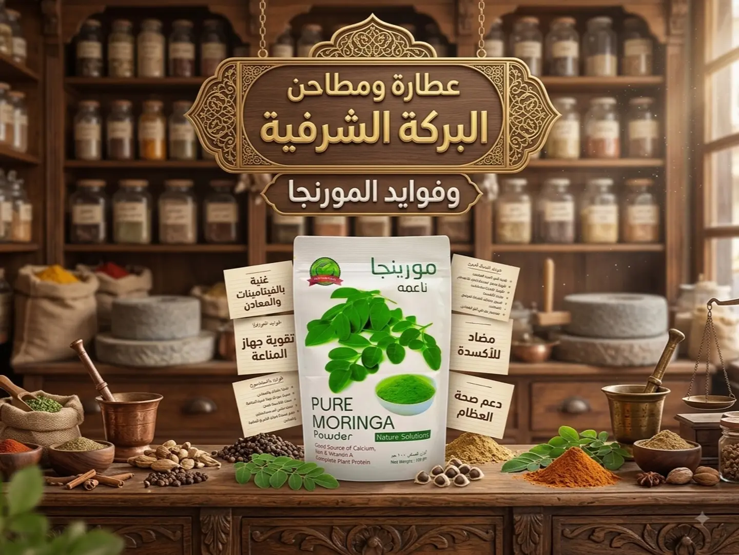 Organic Moringa Leaf Powder