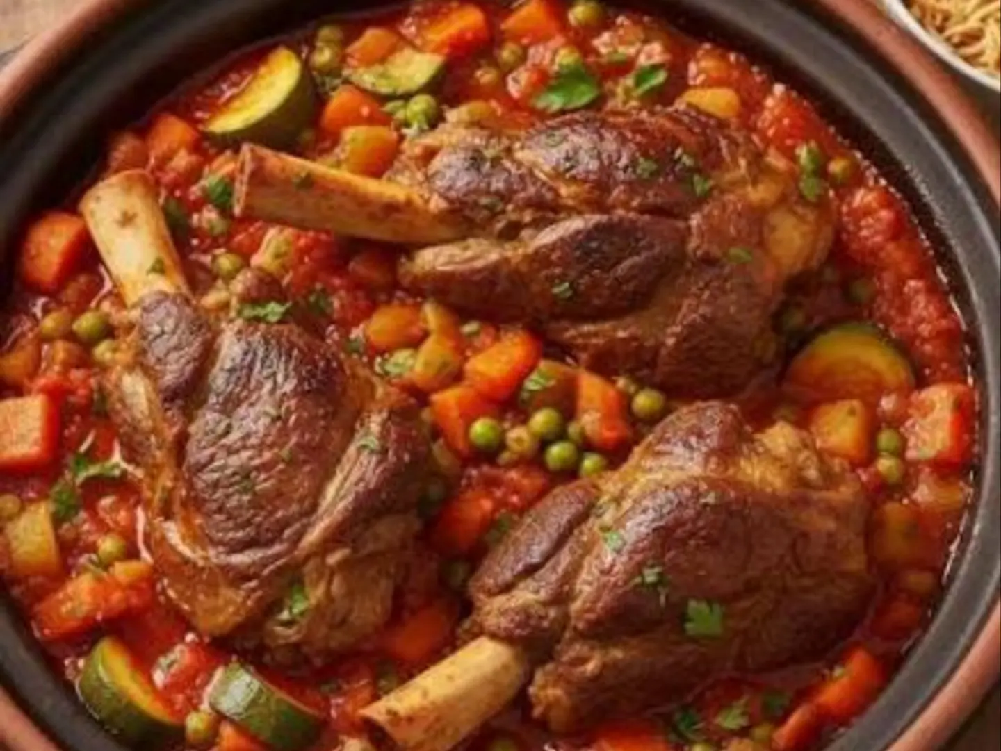 Shank Tagine With Vegetables